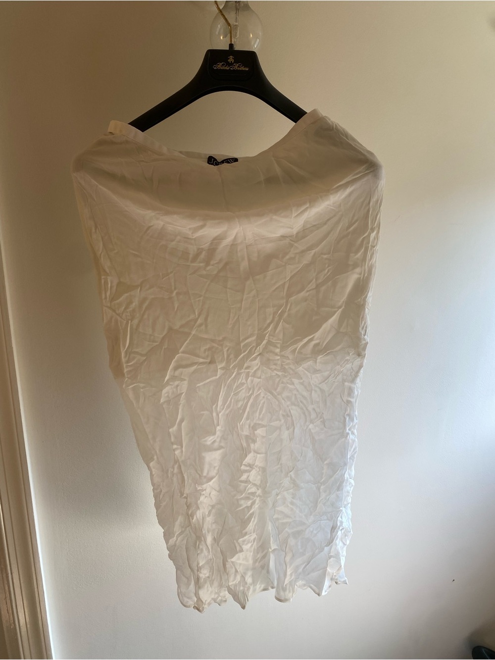 J. Crew White slip skirt size XS NWT